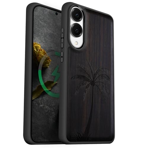 Coque Samsung S25 Edge en bois précieux gravé main