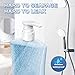 [2-Pack] Dispenser Pump, Shampoo/Conditioner, Leak Proof, Extended Trimmable Tube, Fits Most Bottles with 1-inch Bottle Mouth, Fits 33.8 oz Bottles, Plastic White, by luuckeeys