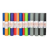 Upward Fit 16-Pack Value Yoga Mat, 68' x 24' Non Slip Exercise Mat, 3.5mm Thick Gym Mat, Bulk Non Toxic Yoga Mats for Schools and Studios, Assorted