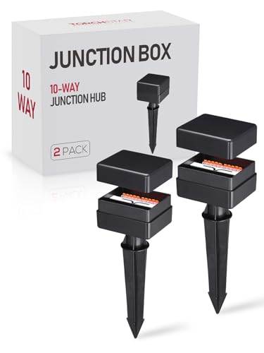 Image of LEONLITE 2-Pack 10-Way Junction Hub for Low Voltage Landscape Light Outdoor