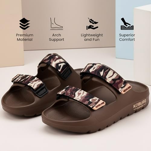 Image of KOBURG NexaLite Kids Sandals|Lightweight|EVA Upper & Sole | Grippy Sole|Flexible Comfort KS-114