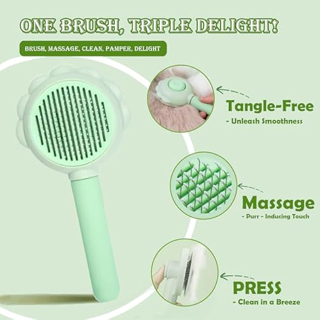 3PCS Cat Grooming Kit, Nail Clipper Trimmer and Nail File, Brush for Shedding, Comb for Long Haired Cats, Pet Supplies and Essentials, Gifts for Cat Lover-AVwMxSnV