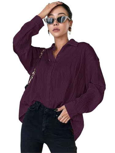 Image of Leriya Fashion Oversized Shirt for Women | Shirt for Women Stylish Western | Long Shirt for Women