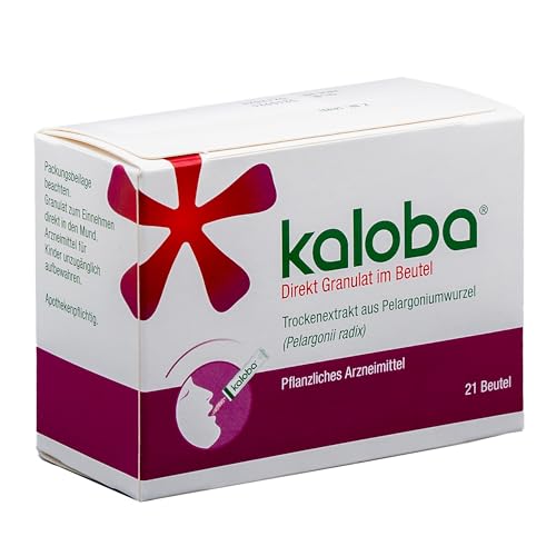 Kaloba Direkt Granulat Pflanzliches Arzneimittel bei Erkältung & Bronchitis bei viralen Infekten Bakterien & festsitzendem Schleim für Erwachsene & Kinder ab 6 Jahren 21 St