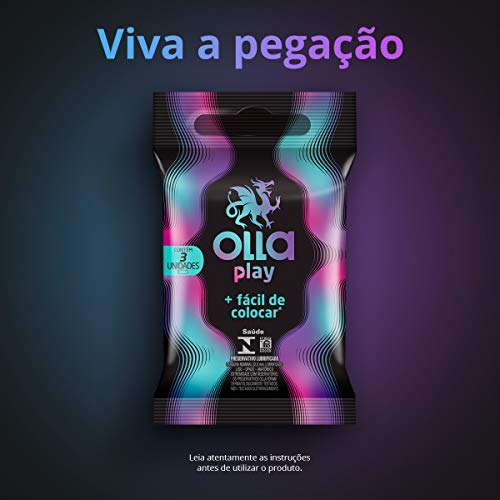 Olla Preservativo Camisinha Play - 3 Unidades