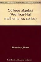 College algebra B0007DUDAC Book Cover