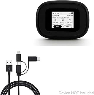 Verizon 5G MiFi M1000 Mobile Hotspot Cable, BoxWave [AllCharge 3-in-1 Cable] for Verizon