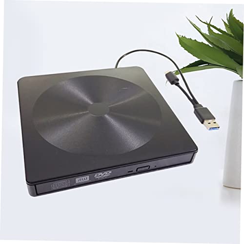 Unidad óptica externa DVD USB tipo C negra miniatura 4
