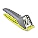 Hovik Garlic Press - Premium Stainless Steel Masher - Ergonomic Design Great Grip & Silicone Handle - Black and Green