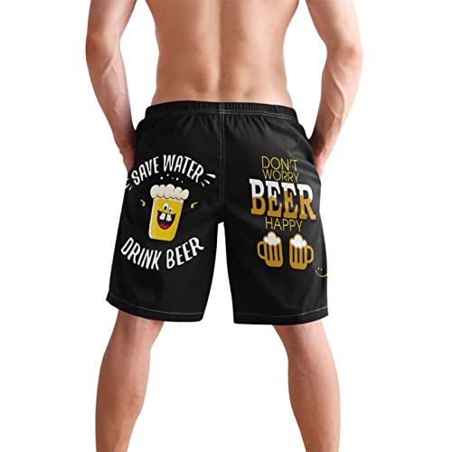Men's Novelty Funny 3D Printed Swim Trunks Quick Dry Beach Shorts with Pockets3