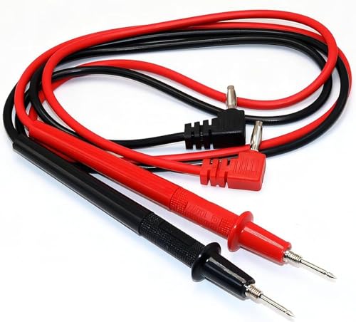 Multimeter Test Leads Kit, 2 Pieces Test Lead 1000V 10A Probe Test Lead Universal Digital Multimeter Test Lead Probe Cable for Multimeter, Voltmeter, Clamp Meter