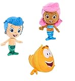 Nick Jr Bubble Guppies Bean Plush -Set of 3: Molly, Gil and Mr. Grouper APPR. 7