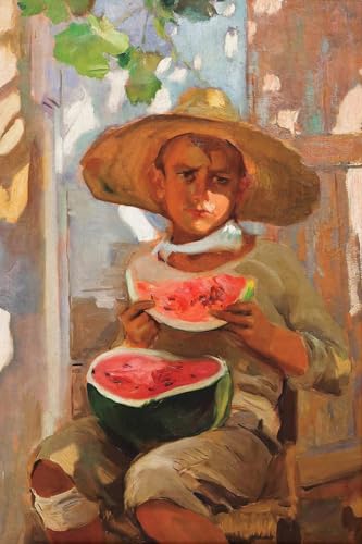 Peinture sur toile Sorolla affiche vintage émotion et lumière d'enfance espagnole