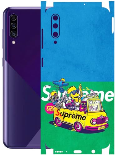 Image of AtOdds - Full Body Back Screen Guard Protector Film - Lamination Wrap Skin Sticker Compatible with Samsung Galaxy A30s | Scratchproof Matte Finish (Simps)