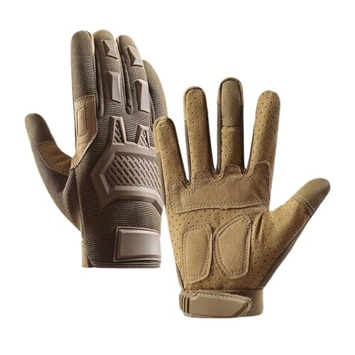 Gants de cyclisme et moto khaki M SMT043 tactiles pour homme et femme