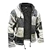 Shopoholic Fashion Mens Wool Fleece Patchwork Hippie Jacket, S