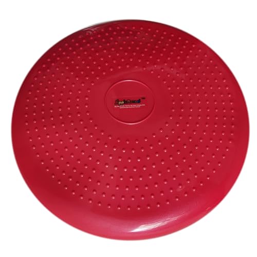 Image of AppleRound Inflated Wobble Cushion with Hand Pump, Air Stability Board (Extra Thick), Core Balance Disc for Adults, Sensory Wiggle Seat for Kids, Flexible Seating for All Age, 13.5in / 34cm Diameter