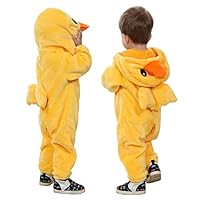 Doladola Unisex Kids & Peuters Kostuum Outfit Baby Jongens Meisjes Flanel Animal Hooded Rompertjes Jumpsuit(Krokodil, 3-4 jaar