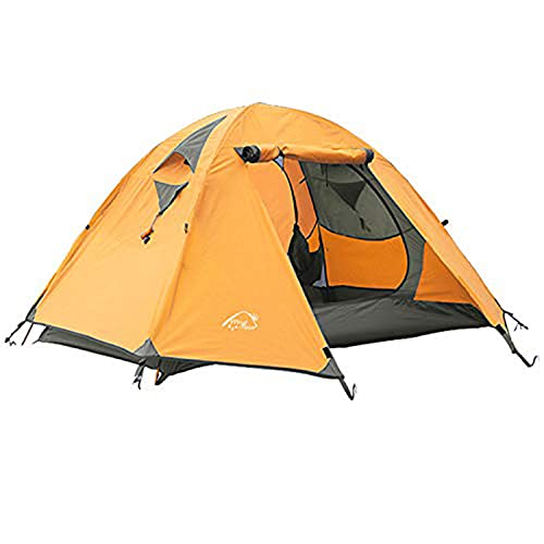 Carpa de Camping para 2-3 Personas Impermeable Amarilla miniatura 7