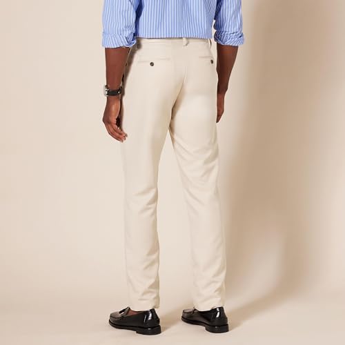 Image of Amazon Essentials Men's Slim-Fit Flat-Front Dress Pant