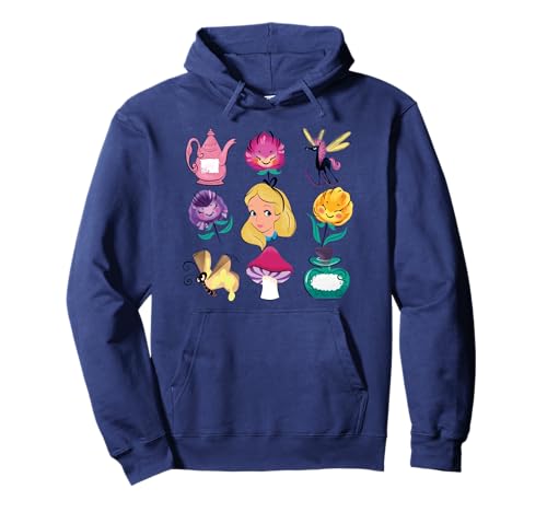 Hoodie Alice in Wonderland imprimé avec poche pour un style Disney unique