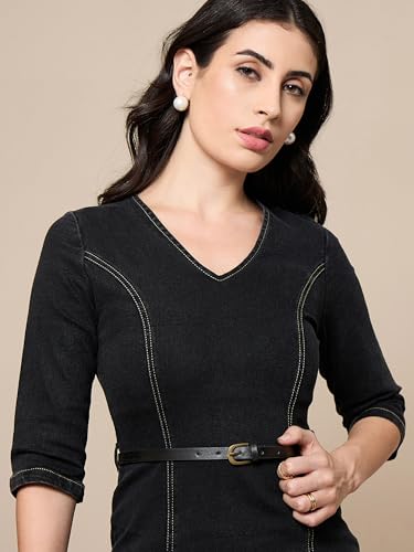 Image of Sassafras worklyf Women Bodycon Dress with Crop Blazer