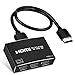 4K HDMI Splitter 1 in 3 Out, 4K HDMI Verteiler 【Mirror Only】Unterstützt 4K@30HZ, 1080P, 3D, HDR, HDCP, Doby, HDMI Splitter für Xbox PS5 Fire Stick Roku Blu-Ray Player DVD【mit 1.2M HDMI Kabel】