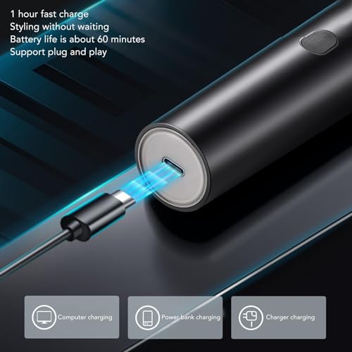 Coupe-nez et barbe électrique 3 en 1 Srliya avec affichage intelligent et batterie