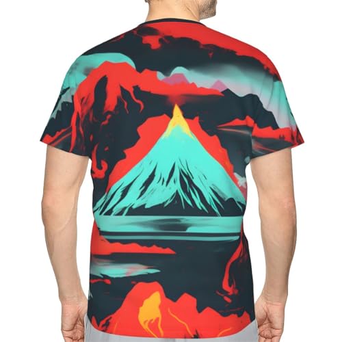 T-shirt classique homme Volcano Bloom confortable et graphique