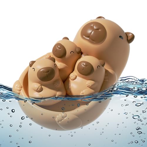 Doudou pour bébé capybara qui résout la peur de l'eau au bain