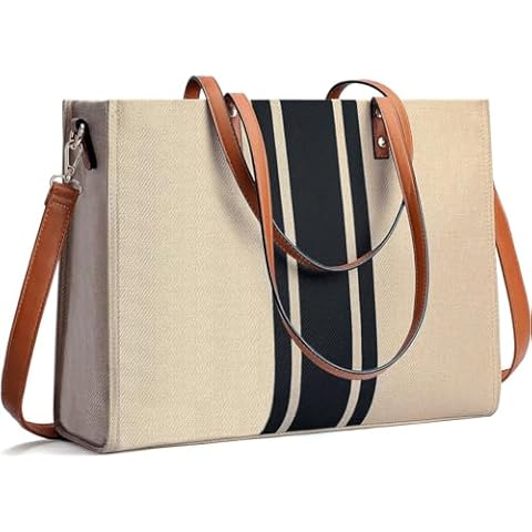 BOLOSTA Women's Laptop Tote Bag with Pockets Cover