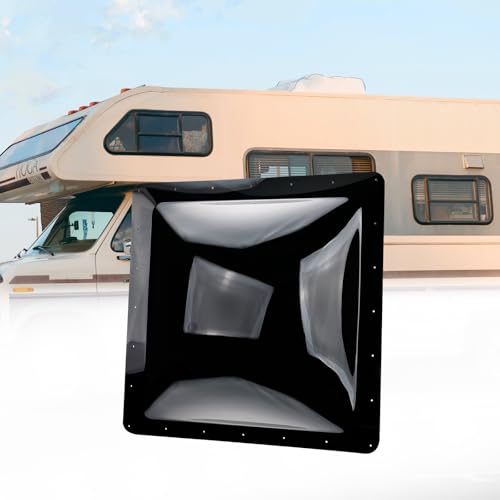 Image of RVGUARD RV Skylight Replacement, 26 inch x 26 inch Outer Dimension Skylight Fits All Standard 22 inch x 22 inch Openings, RV Skylight for Camper Trailer Fifth Wheel Truck, UV Resistant, Impact Resistant, Black