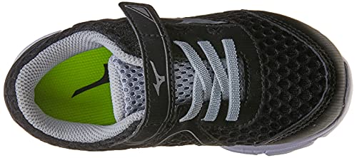 Tênis Mirai Kids, Mizuno, Criança Unissex, Preto/Prata/Cinza, 28