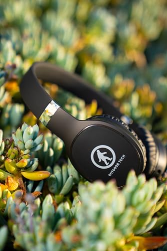 Outdoor Tech - Komodo Over-The-Ear Bluetooth Headphones, Black - Wired and Wireless, Touch Controls for Music, Microphone, and Answering Phone Calls - Image 5