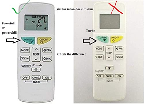 Image of VNQ Ac Remote Compatible with All Daikin AC Remote, (Your Old Remote Must be Exact Same)