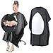 URAQT Capas para Peluqueria, Capas de Corte Peluqueria Impermeable Reutilizable con Ventana Transparente, Corte de Pelo Delantal Profesional de Peluquería Antiestática para Peinado, Cortes y Colores…