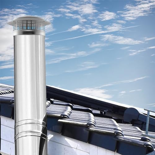 Cubierta de chimenea de acero inoxidable de alta durabilidad para extracción de humo 5