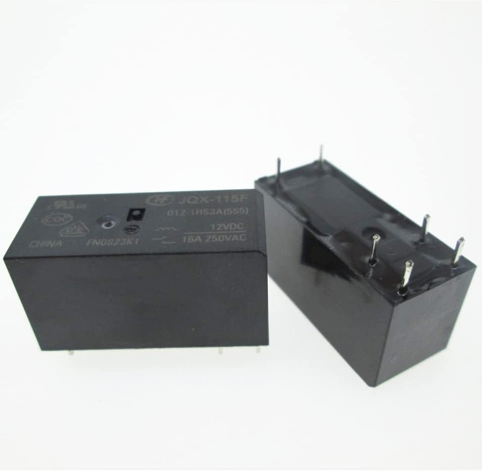 12V Relay JQX-115F-012-1HS3 12VDC HF115F JQX-115F 012-1HS3 DC12V 16A 250VAC DIP6(20PCS)