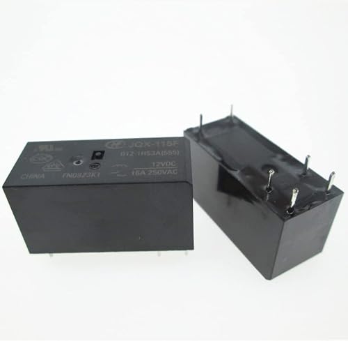 WBNFFUCYU 12V Relay JQX-115F-012-1HS3 12VDC HF115F JQX-115F 012-1HS3 DC12V 16A 250VAC DIP6(20PCS)