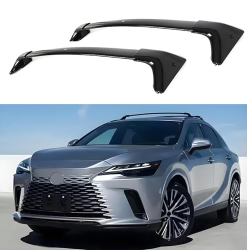 2Pcs Roof Rack Cross Bars for Lexus RX 350 350H 450H+ 500H 2023-2025(Exclude Panoramic Sunroof), Aluminum Roof Crossbars,Easy to Install Roofs Rack Crossbars,Cargo Carrier Bars for Vehicle (Black)