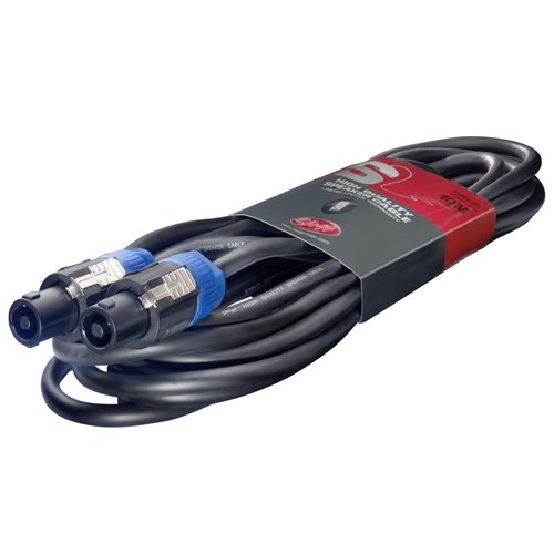 b2music - Cable para altavoces (10 metros, 2 clavijas speakon, secci?n transversal 2 x 2,5 mm)