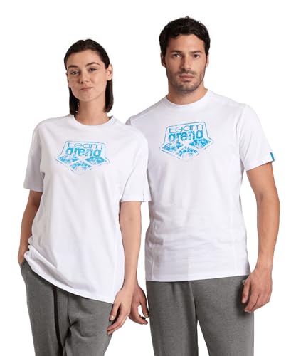 T-shirt coton Arena unisexe à manches courtes pour le sport et les loisirs