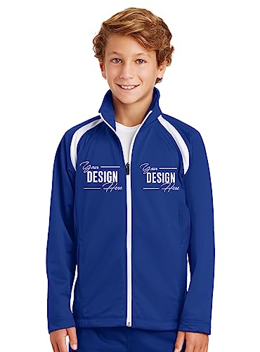 INK STITCH Unisex Kids Youth Yst90 Custom Personalized Embroidery Logo Texts Tricot Track Jackets