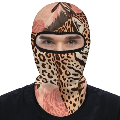 Balaclava de Leopardo con Estampado para Hombres y Mujeres, Máscara de Protección Solar Respirable de Cabeza Completa para Senderismo, Ciclismo, Correr, Conducción miniatura 1