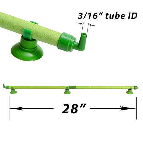 Quickun Aquarium Air Stone Bubble Wall Tube Oxygen Diffuser Bar Decor Accessory for Fish Tank 28 Inch Length,1PCS