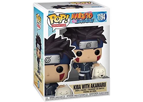 Pop Naruto Shippuden - Kiba With Akamaru Funko Vinyl Figure (Bundled With Compatible Box Protector Case), Multicolor, 3.75 #TOP1