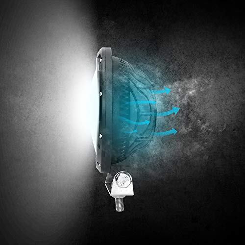 Spl 105W Round Light Bar 7 Inch Spot Led Pods Off Road Driving Light Bar Bumper High/Low Beam Drl With Adjustable Mounting Bracket Off Road Compatible With Jeep Truck Utv Atv, Suv, Hunters #TOP3