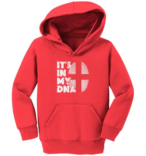 Haase Unlimited Its In My DNA England - Finger Print UK Toddler/Youth Fleece Hoodie2