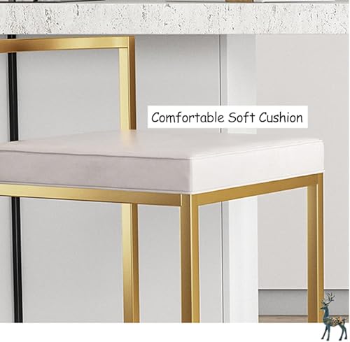 Tabouret de comptoir carré barre dossier bas assise grise 75 cm