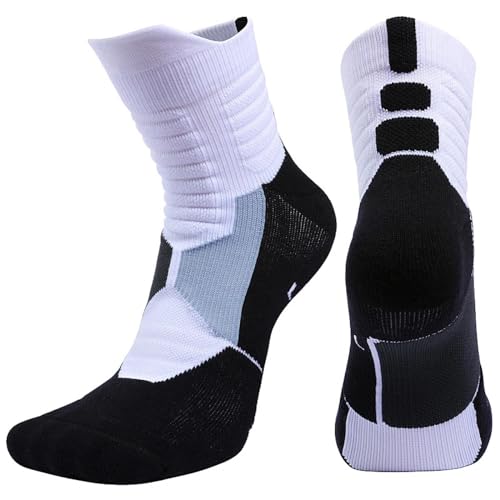 Sportswear Deodorant Basketball Socks Quick Dry Thick Brothock Custom Elite Breathable Sports Towel Bottom L39-42 White